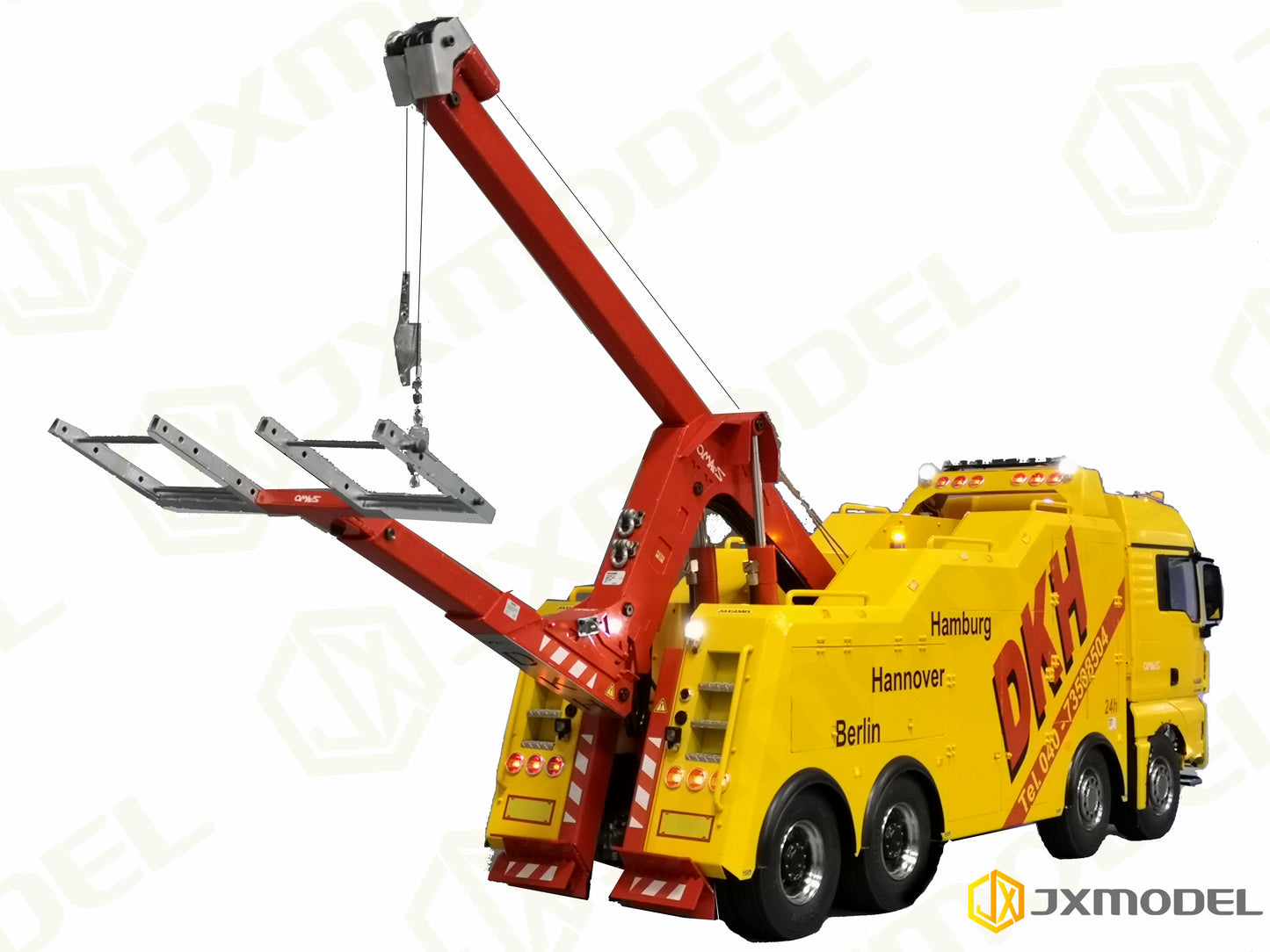 JXmodel Hydraulic Obstacle Clearance Rescue Vehicle Kit 2.0 for 1/14 Tamiy 8x4 Rc Tractor