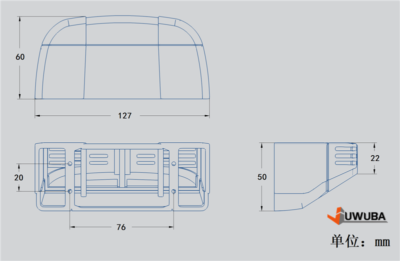 1/14 Tamiya Rc Tractor Container Refrigerator Plastic Model
