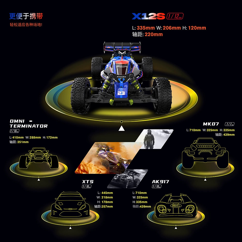 RLAARLO X12S 1/12 4wd Rc Car RTR