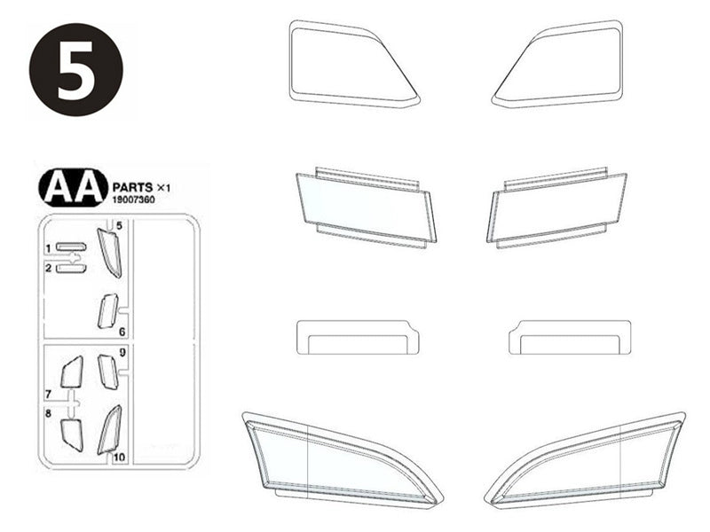 1/14 TAMIYA 770S 56368 Rc Tractor Transparent Plastic Lamp