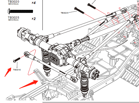 TRACTION HOBBY KING MOTOR Rear Thruster Seat for Tank300 F150 KM5Pro Rc Car TH01330