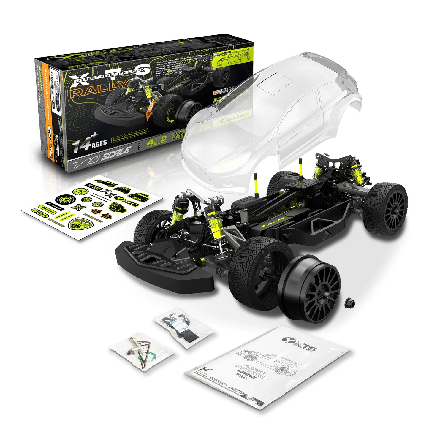 RLAARLO XTS F10 1/10 RC 4wd Rally Car RTR