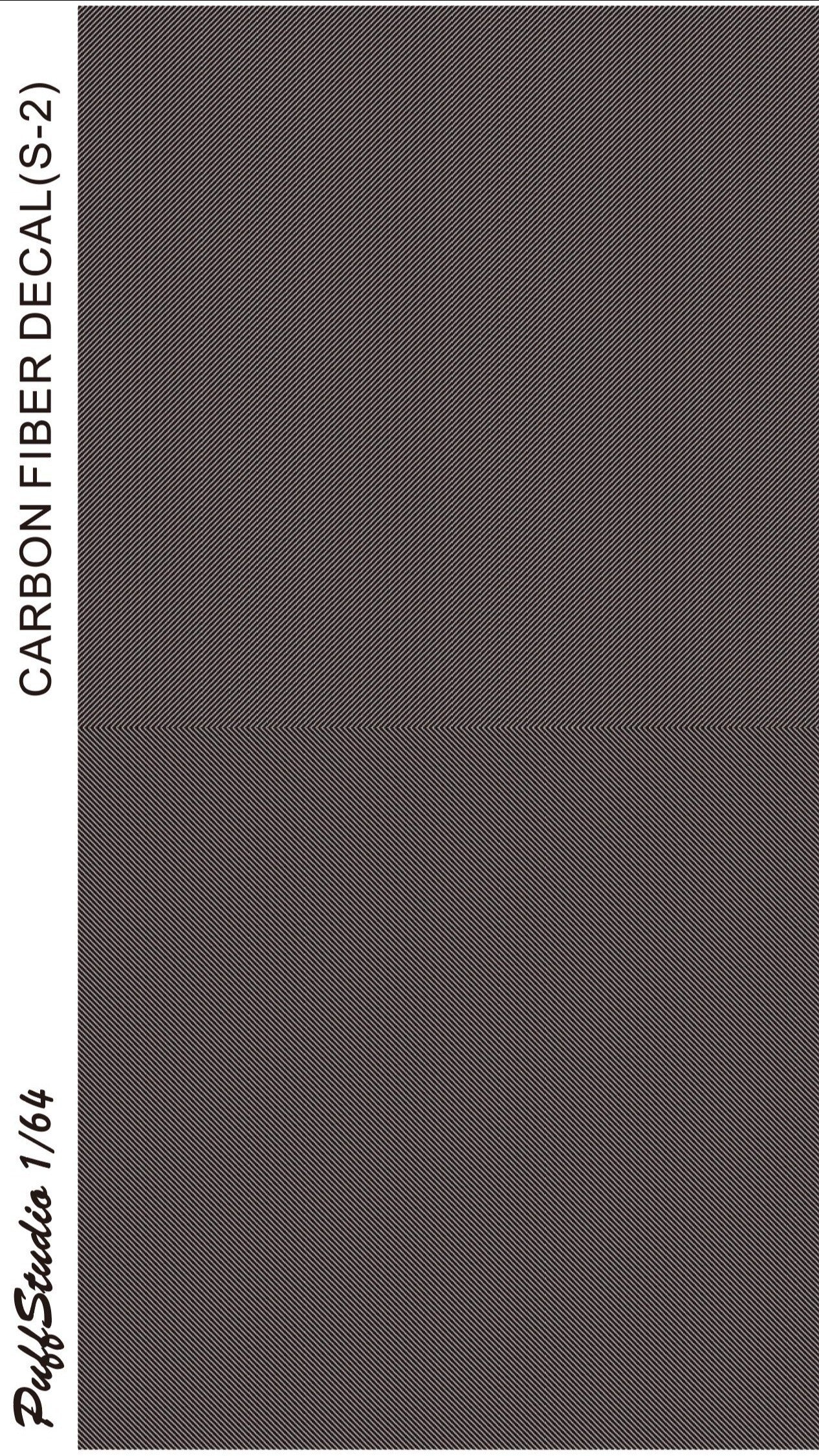 1/64 Scale Car Model Water Transfer Carbon Fiber Sticker