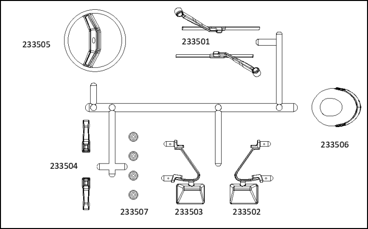 CROSSRC EMO X3 1/8 Siberian Tiger Bison RC CAR Headlights Winch Controller Original Parts Collection