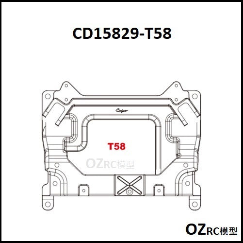 CAPO CD15829 GTR R34 1/8 Rc Car Chassis Parts