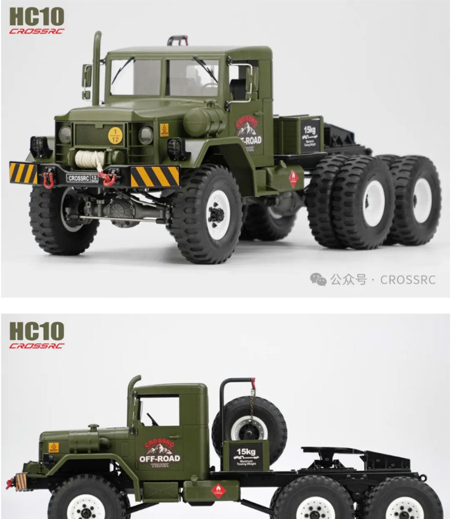 CROSSRC HC10 1/12 6x6 Cross RC Military Truck Kit