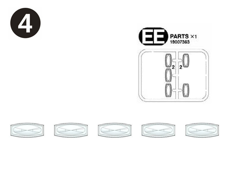 1/14 TAMIYA 770S 56368 Rc Tractor Transparent Plastic Lamp