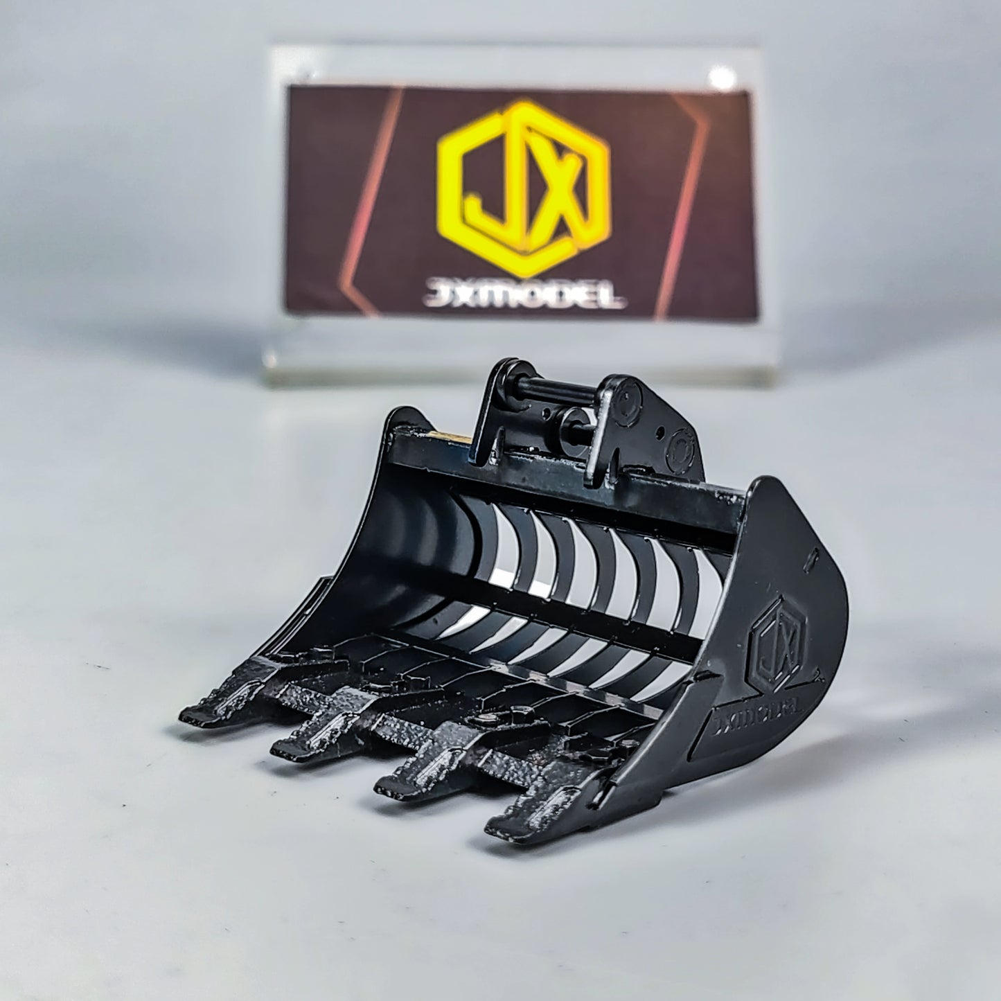 JXModel JX-E20 miniature hydraulic remote control excavator op bucket tool
