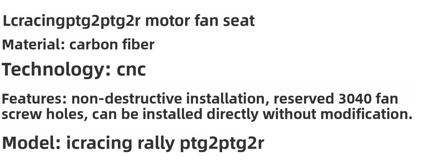 Lc Racing PTG2R PTG2 1/10 Rc Car Motor Cooling Bracket for 30 40 Fans