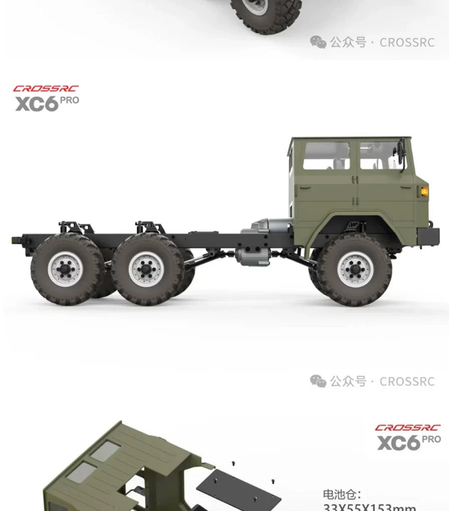 CROSSRC XC6 Pro 6X6 Rc Car RTR