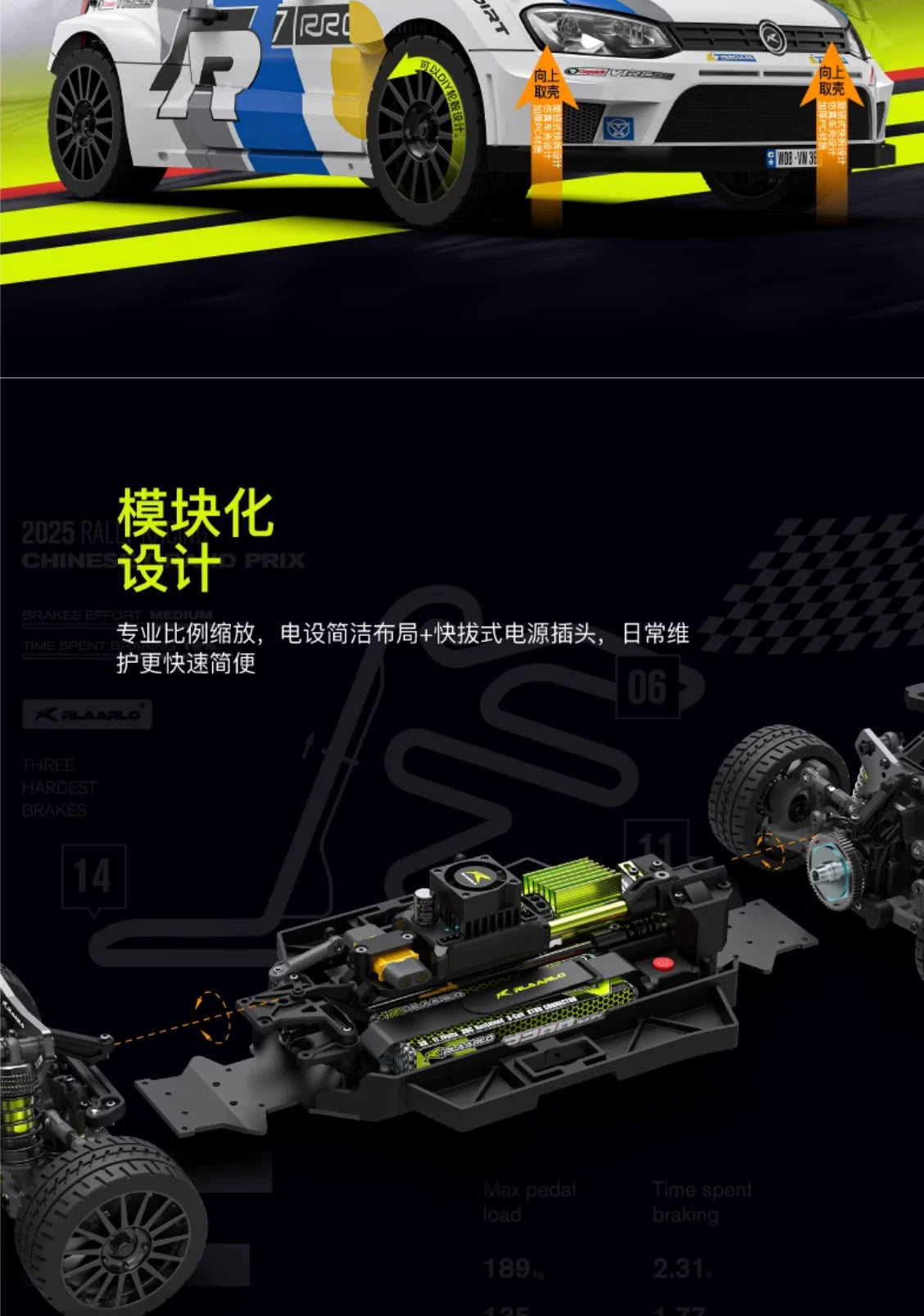 RLAARLO XTS P12 1/12 RC 4wd Rally Car RTR