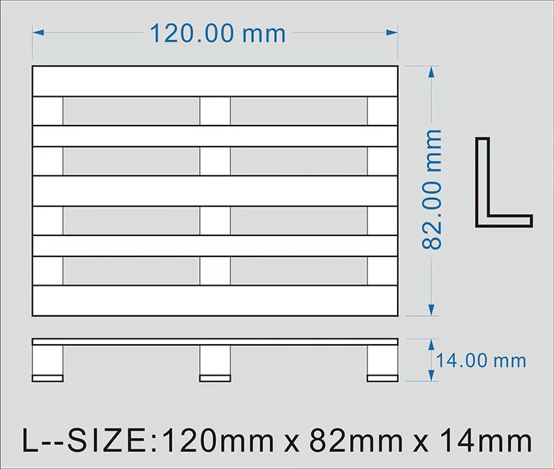 KAYA 1/14 Tamiya Rc Tractor Scene Model Wooden Pallet CJ003 10PCS