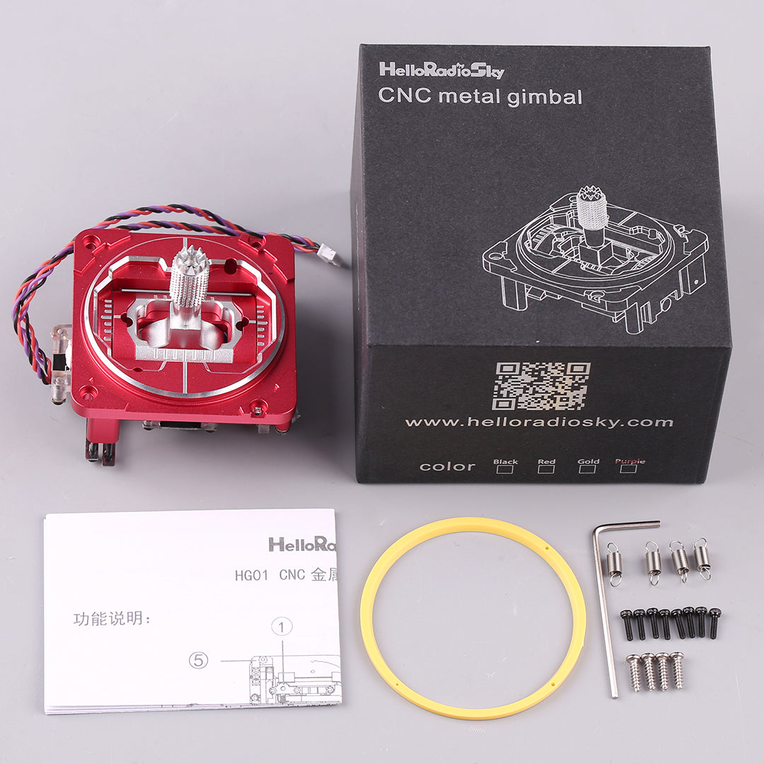 HelloRadio V16MAX Remote Control Transmitter CNC Metal Hall Rocker Assembly Radiomaster TX16S