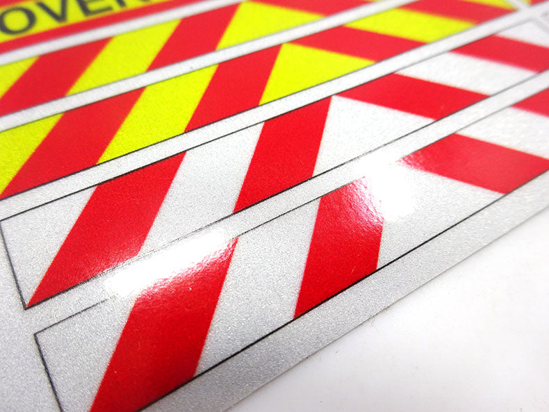 1/14 Tamiya Lesu Hercules Rc Tractor Warning Strip Reflective Sticker D1305