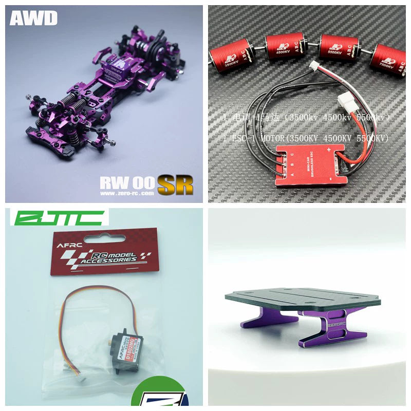 ZERORC RW00SR 1/24 RWD RC DRIFT CAR KIT