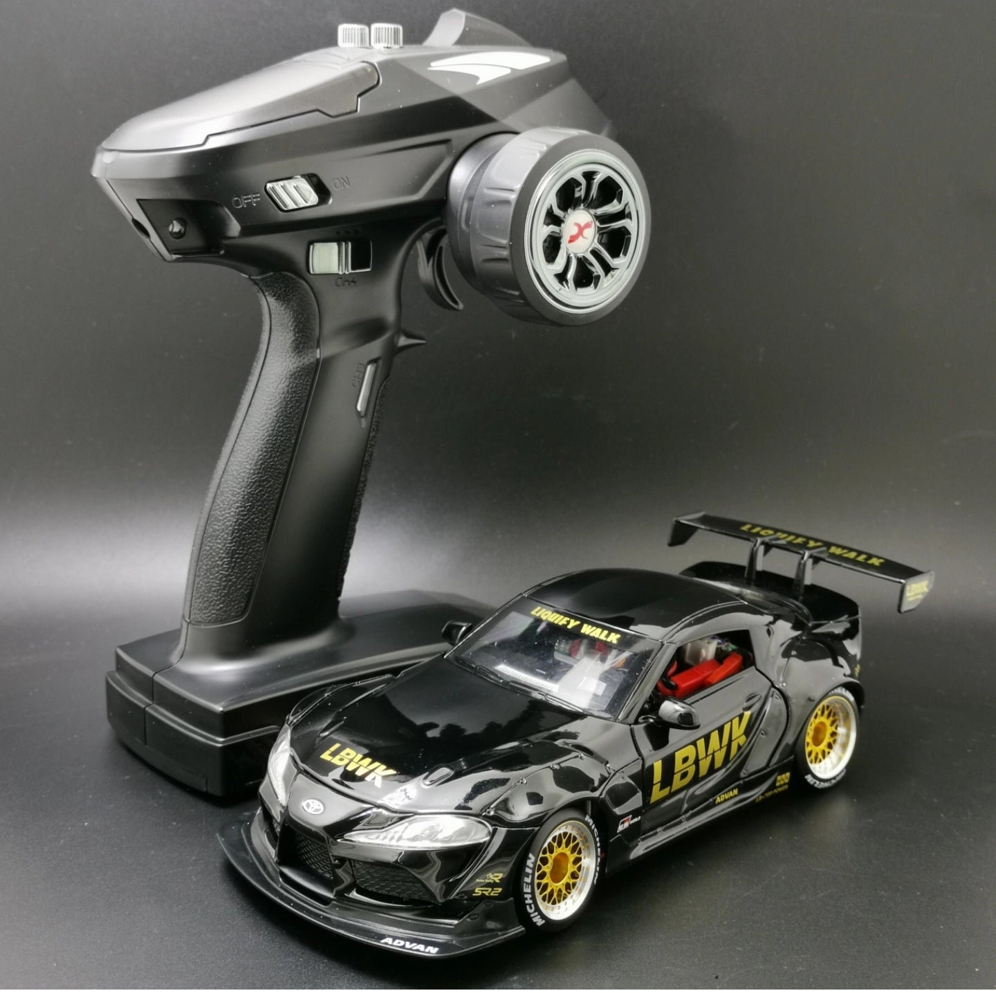 1/24 MINI D GTR Rwd Brushless Motor with Gyroscope Rc Drift Car RTR