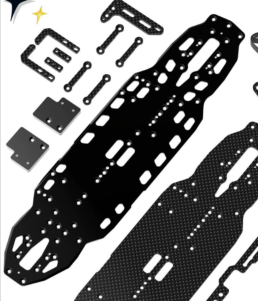 WEIRC AWESOMATIX A800R 1/10 rc Electric Touring Car Carbon Fiber Accessories Metal baseplate op parts