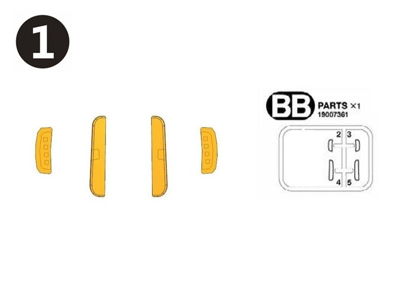 1/14 TAMIYA 770S 56368 Rc Tractor Transparent Plastic Lamp