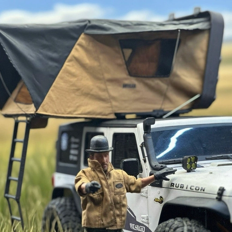 1/10 trx4 scx10 rc car roof tent model 158x143mm