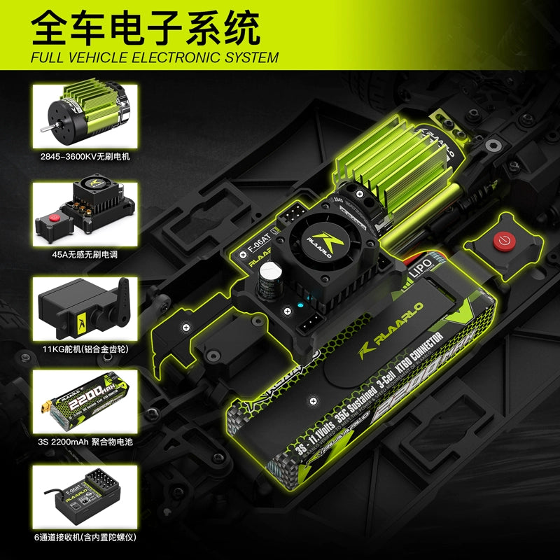 RLAARLO XTS P12 1/12 RC 4wd Rally Car RTR
