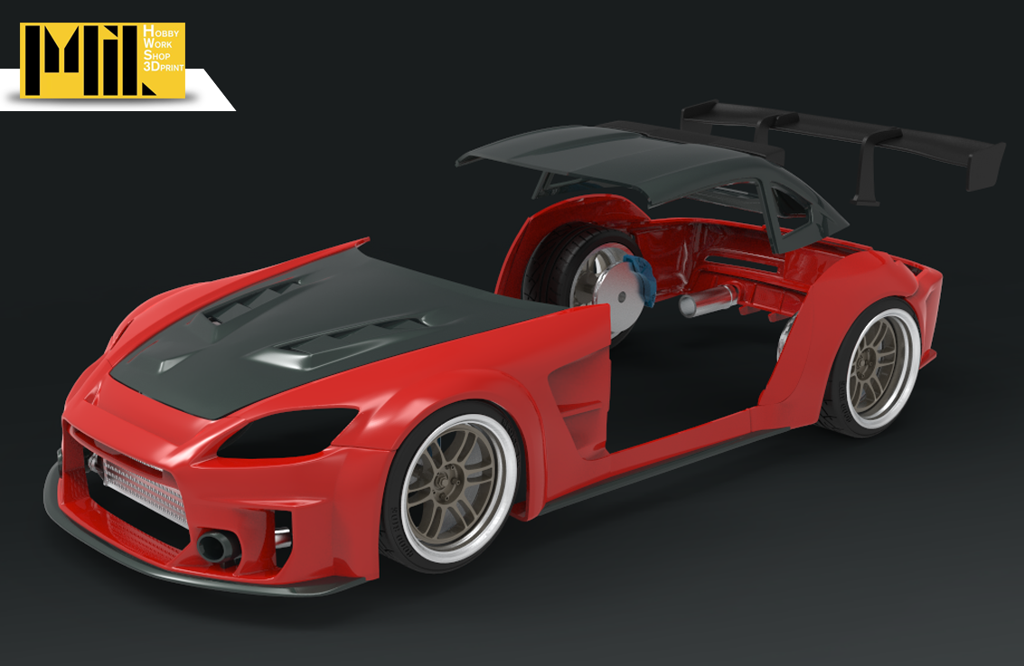 1/24 S2000 Blowdesign 3D Printing OP Parts for Tamiya
