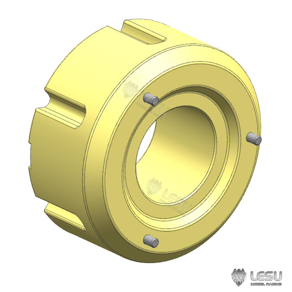 Lesu 1/14 Aoue-1050 rc tractor front and rear brass counterweight AT-C0059-A AT-C0059-B