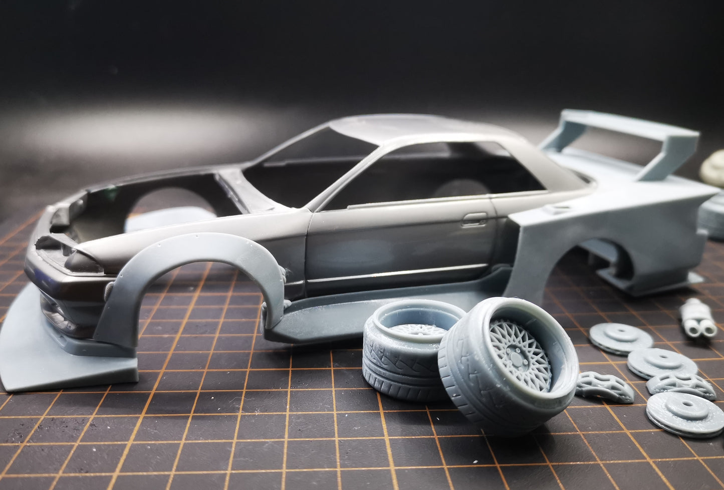 1/24 R32 LBS 3D PRINT OP PART for tamiya
