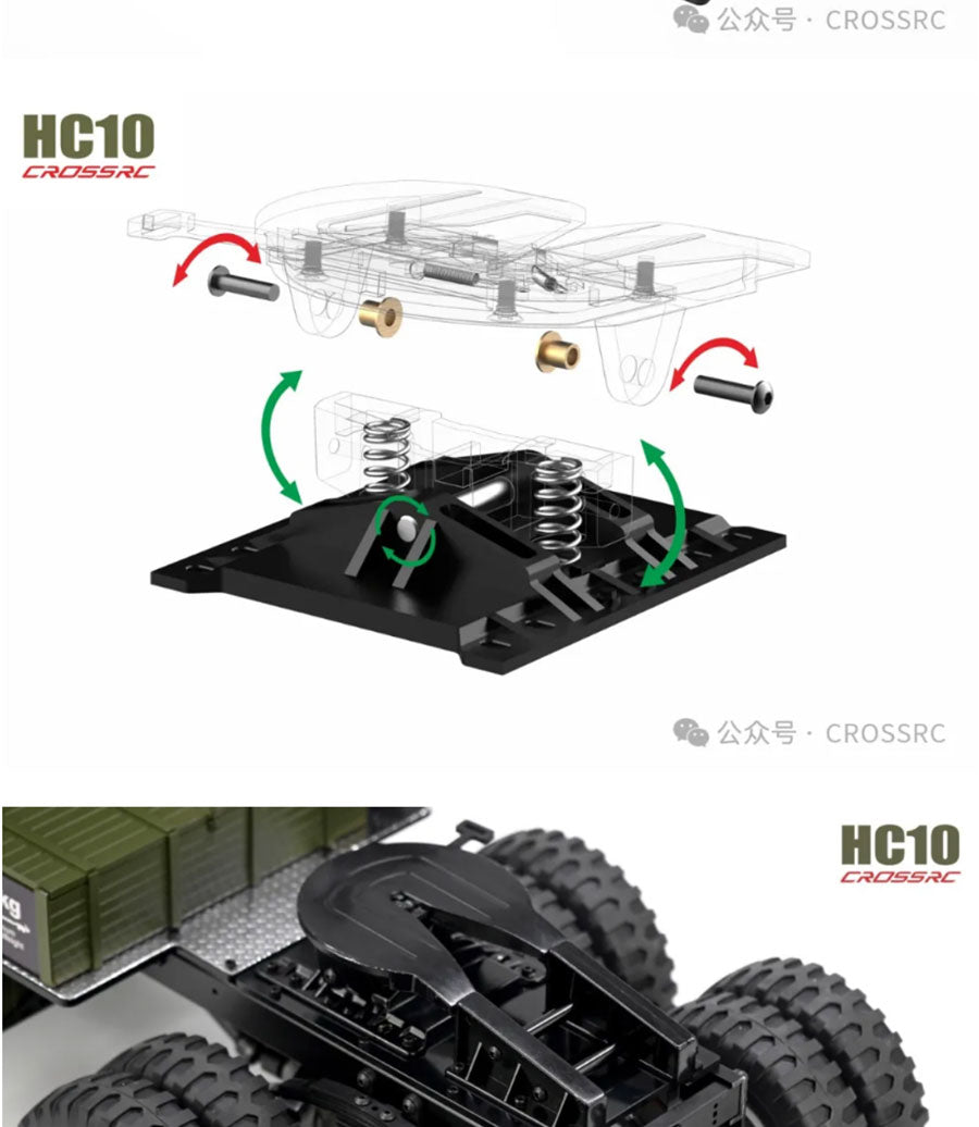 CROSSRC HC10 1/12 6x6 Cross RC Military Truck Kit