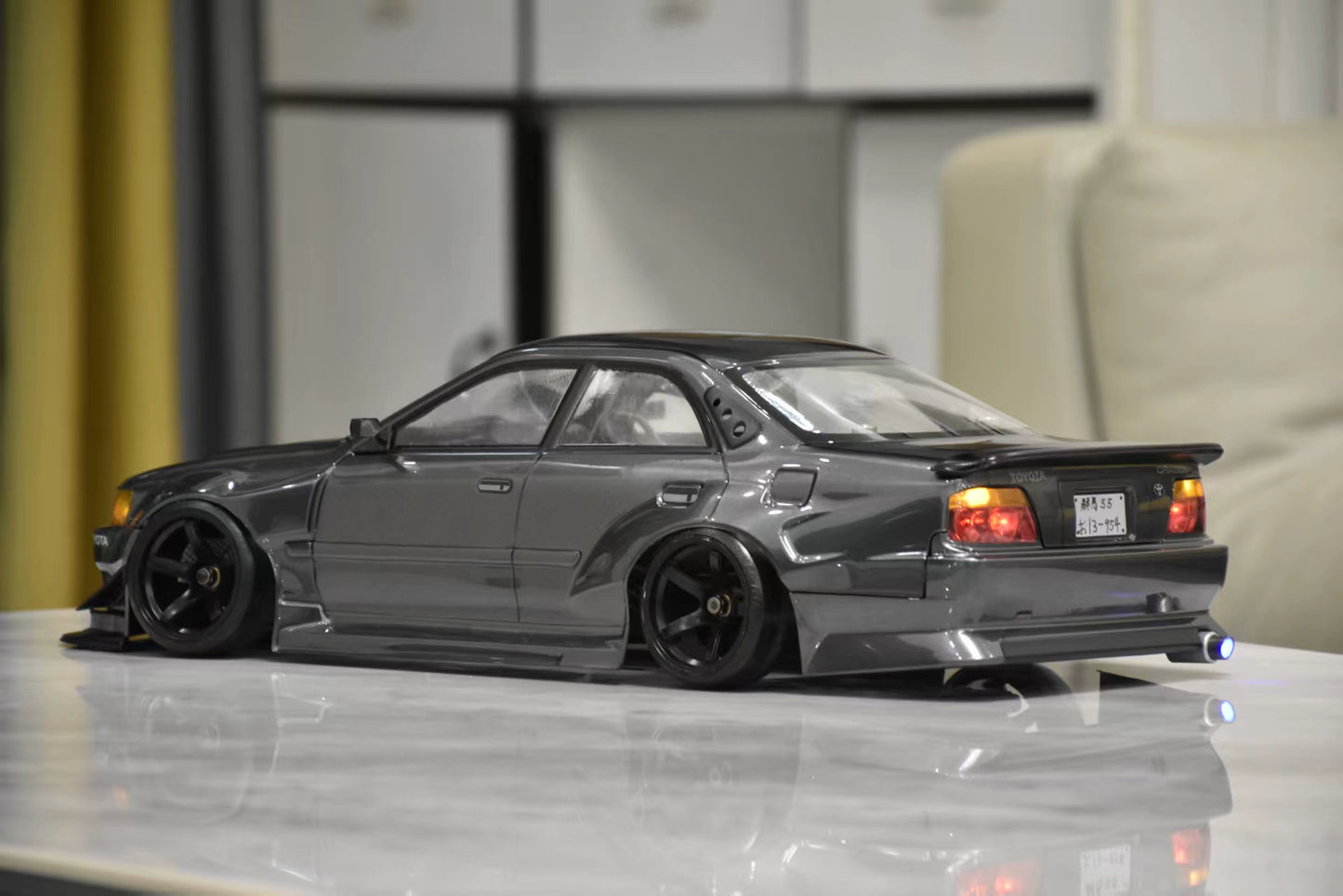 88Drift Kazama Jzx100 Chaser 1/10 Rc Drift Car Transparent Car Shell with Cover Paper