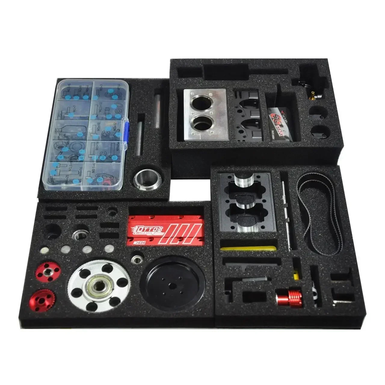 TOYAN FS-L200AC Engine Model 7cc Inline 2 Cylinders 4 Stroke Air Cooled Nitro Engine Model Kit