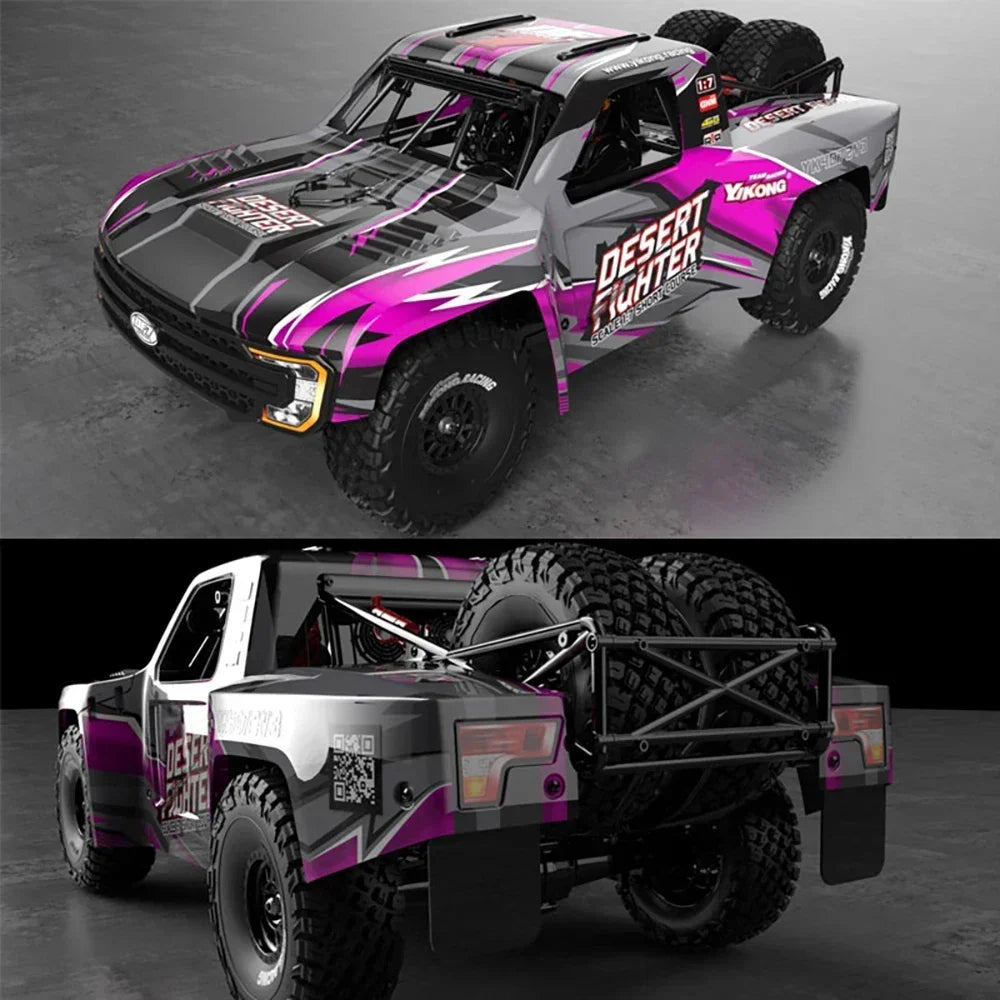 YIKONG 4072 DF7 V3 1/7 Rear Straight Axle Short-haul Truck Desert Short Car Rtr