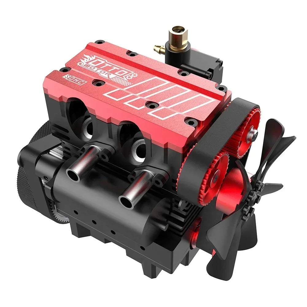 TOYAN FS-L200AC Engine Model 7cc Inline 2 Cylinders 4 Stroke Air Cooled Nitro Engine Model Kit