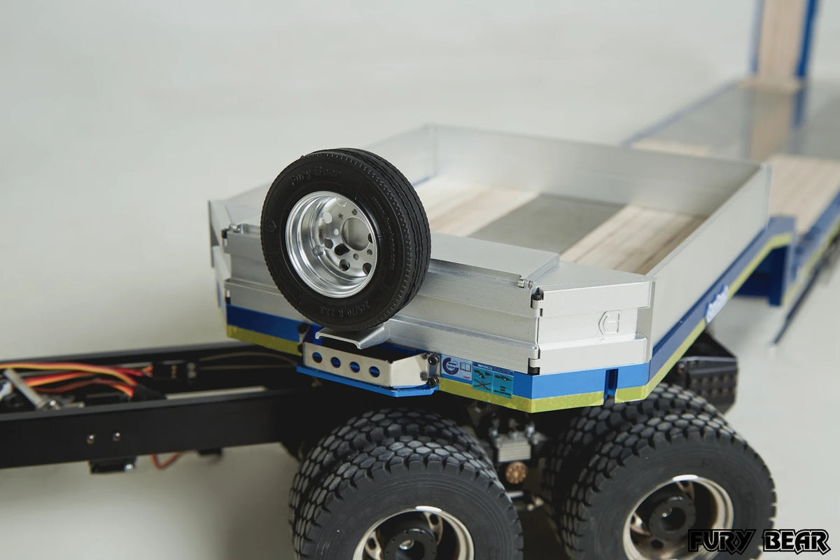 FURY BEAR Nooxion 1/14 OSDS 48-03 Series Engineering 3-axle Trailer Model
