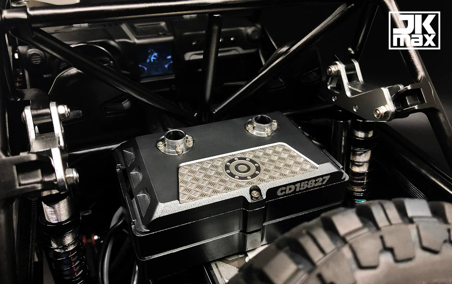 CAPO JKMAX Rc Car Equipment Box Metal Non-slip Plate Decoration