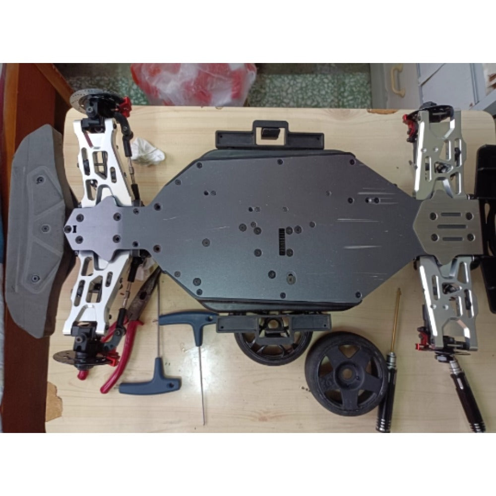 TRACTION HOBBY KING MOTOR KM 1/7 WRC Citroen C3 Rc Rally Car Front and Rear Aluminum Alloy Lower Swing Arm Kit