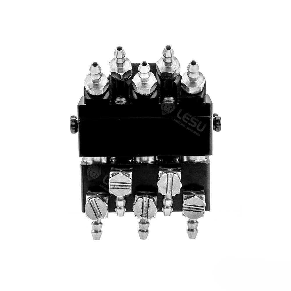 Lesu 1/14 AOUE LR960 Rc Hydraulic 5-way Oil Nozzle Quick Change Coupler Y-1560 Y-1560-A Y-1560-B