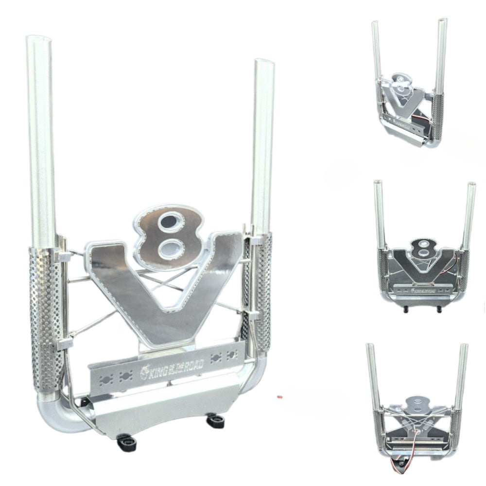 Degree Tamiya 1/14 Scania R620 770s 56379 56368 Metal Exhaust Pipe Model WITH 7 Color Switch DC3V