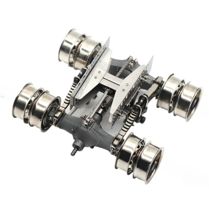 QING24 1:24 All-metal Static Modification RC Trailer, Middle Rear Axle Suspension Assembly Axle
