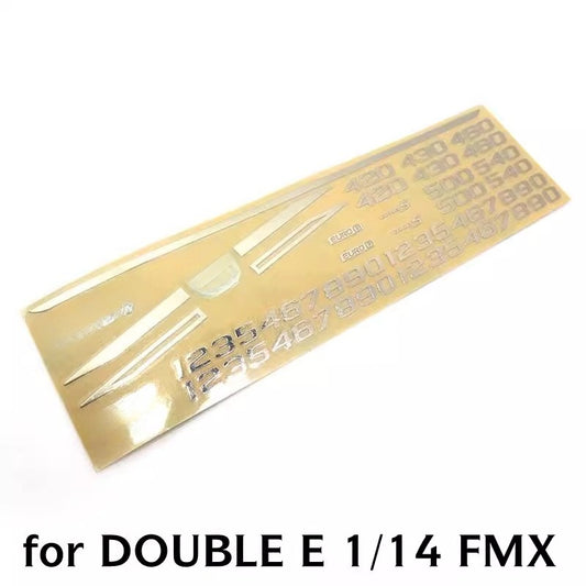 KAYA 1/14 JXMODEL FMX DOUBLE E FMX RC TRACTOR TOY STICKER 172