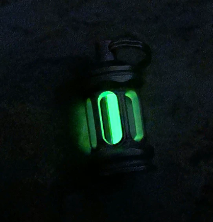 Titanium Alloy Tritium Lamp Keychain Housing 3x22.5mm