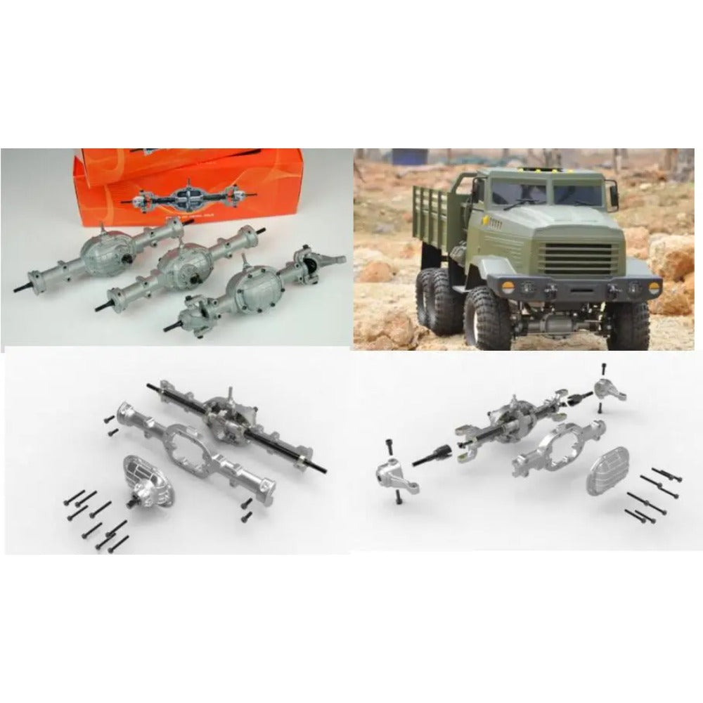 CROSSRC 1/12 XC6 UC6 MC6 KC6 Rc Truck Metal Steering Drive Axle Medium/Front/Rear AXLE Bridge Assembly