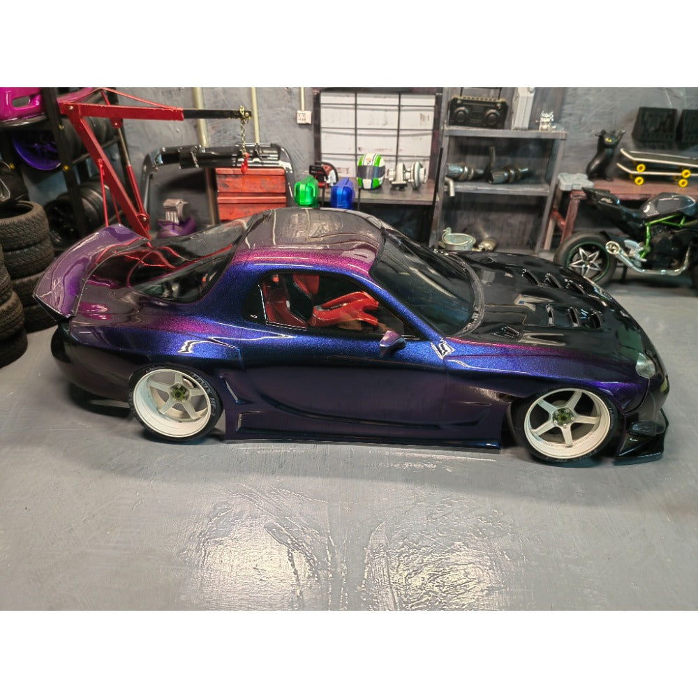 88Drift Rx7 FD3S Pandem 1/10 C Drift Car Transparent Shell Wheelbase 258mm