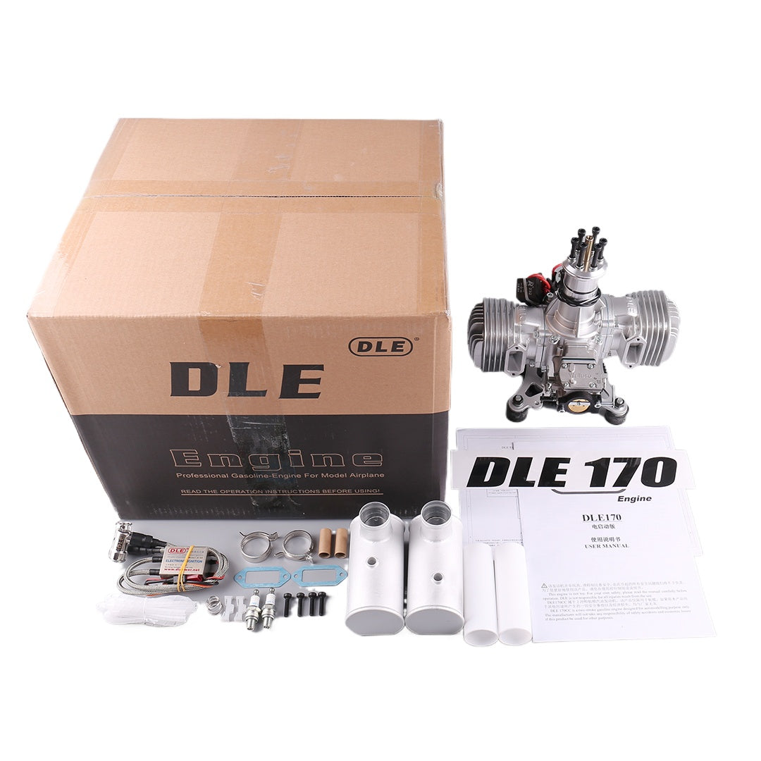 DLE 170 RC Fixed-wing Aircraft with Electric Start Petrol Twin-cylinder Air-cooled Engine