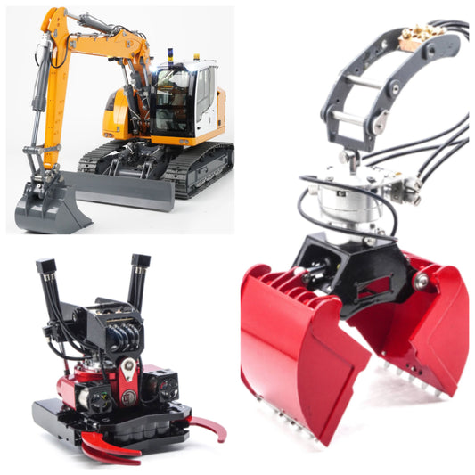 CUT 914/920 1/14 RC Hydraulic Excavator OP Original Parts Hydraulic Cylinder Lithium Battery Bucket Track Drive Wheel Collection