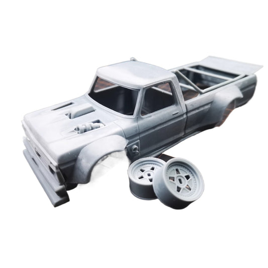 3D Print 1/24 Rc Drift Car HOONITRUCK with Hub 106 Wheelbase