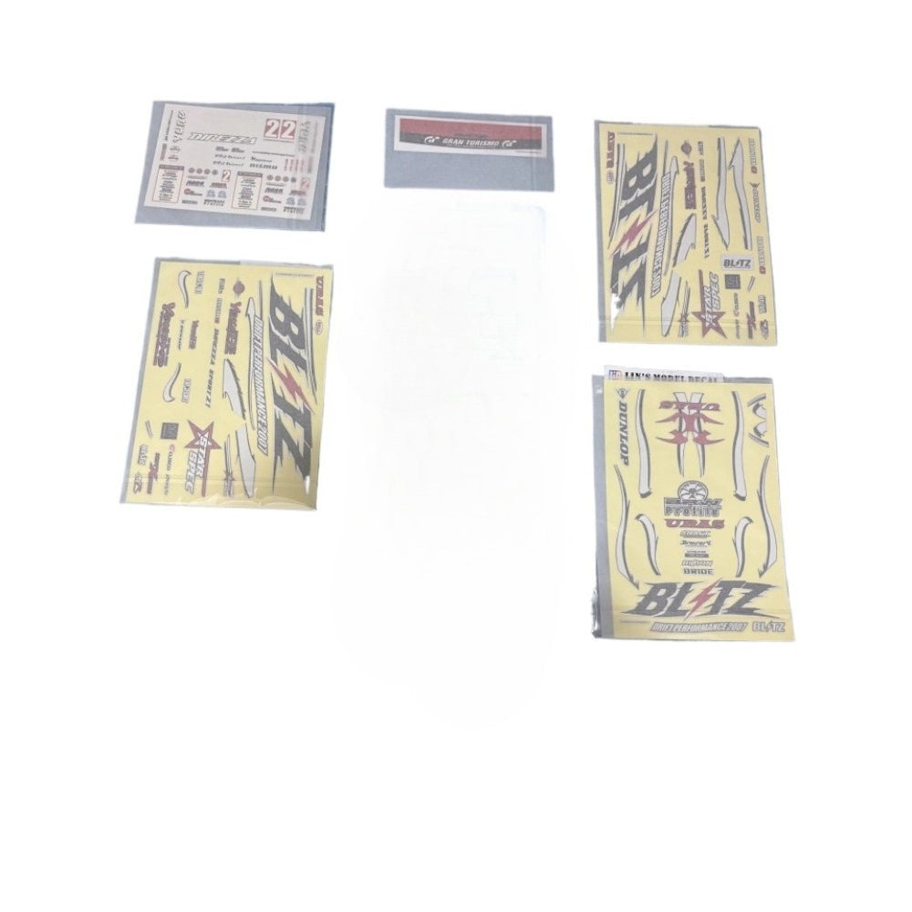 1/10 GTR ER34 BLITZ RC DRIFT CAR Sticker SC1986