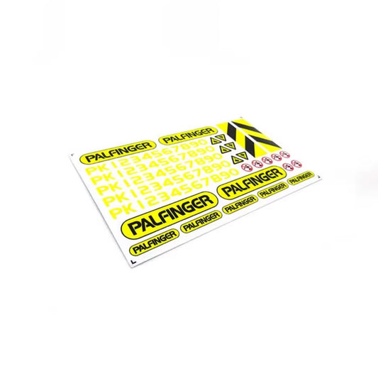 1/14 Jxmodel Lesu Rc Tractor PALINGER UV Warning Sticker D410