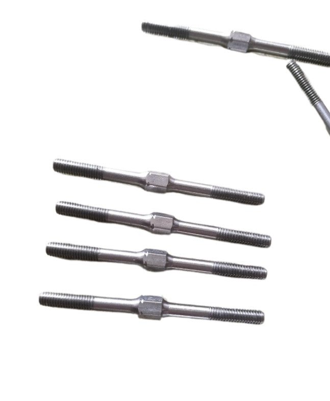 M3 Double Head Stainless Steel Tie Rod for YOKOMO YD2 Sakura MST 1/10 Rc Drift Car 10pcs