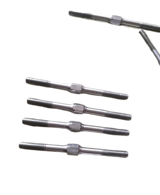 M3 Double Head Stainless Steel Tie Rod for YOKOMO YD2 Sakura MST 1/10 Rc Drift Car 10pcs