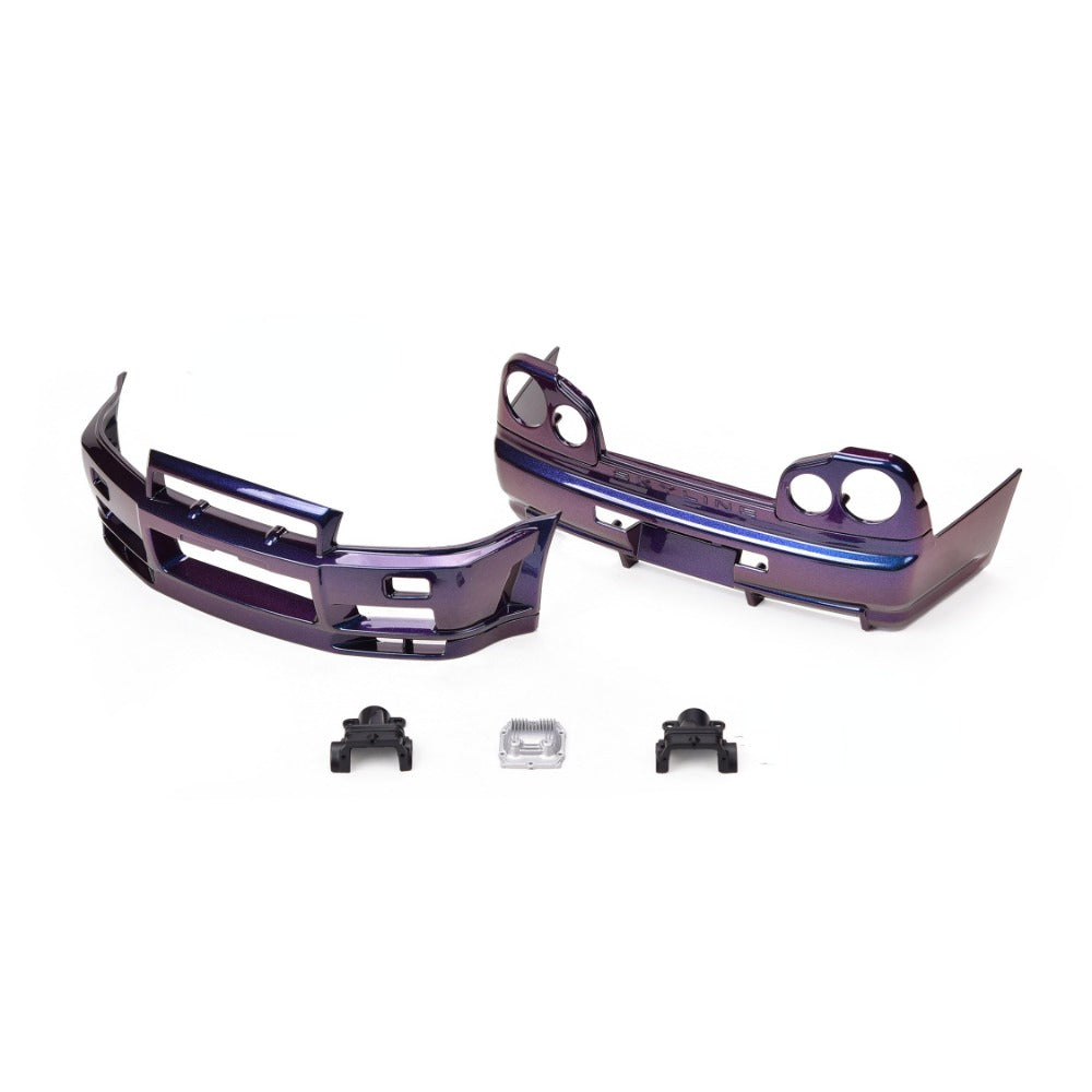 1/8 Capo Skyline GTR R34  Rc Flat Running Drift Car Kit  Midnight Purple